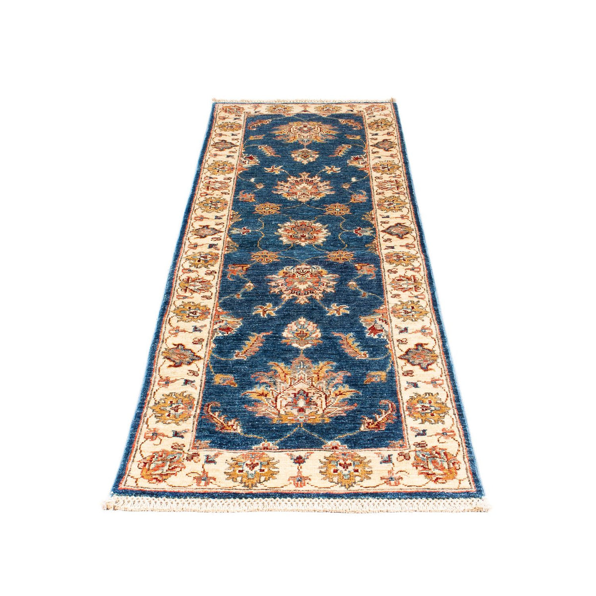 Loper Ziegler tapijt - 185 x 63 cm - donkerblauw
