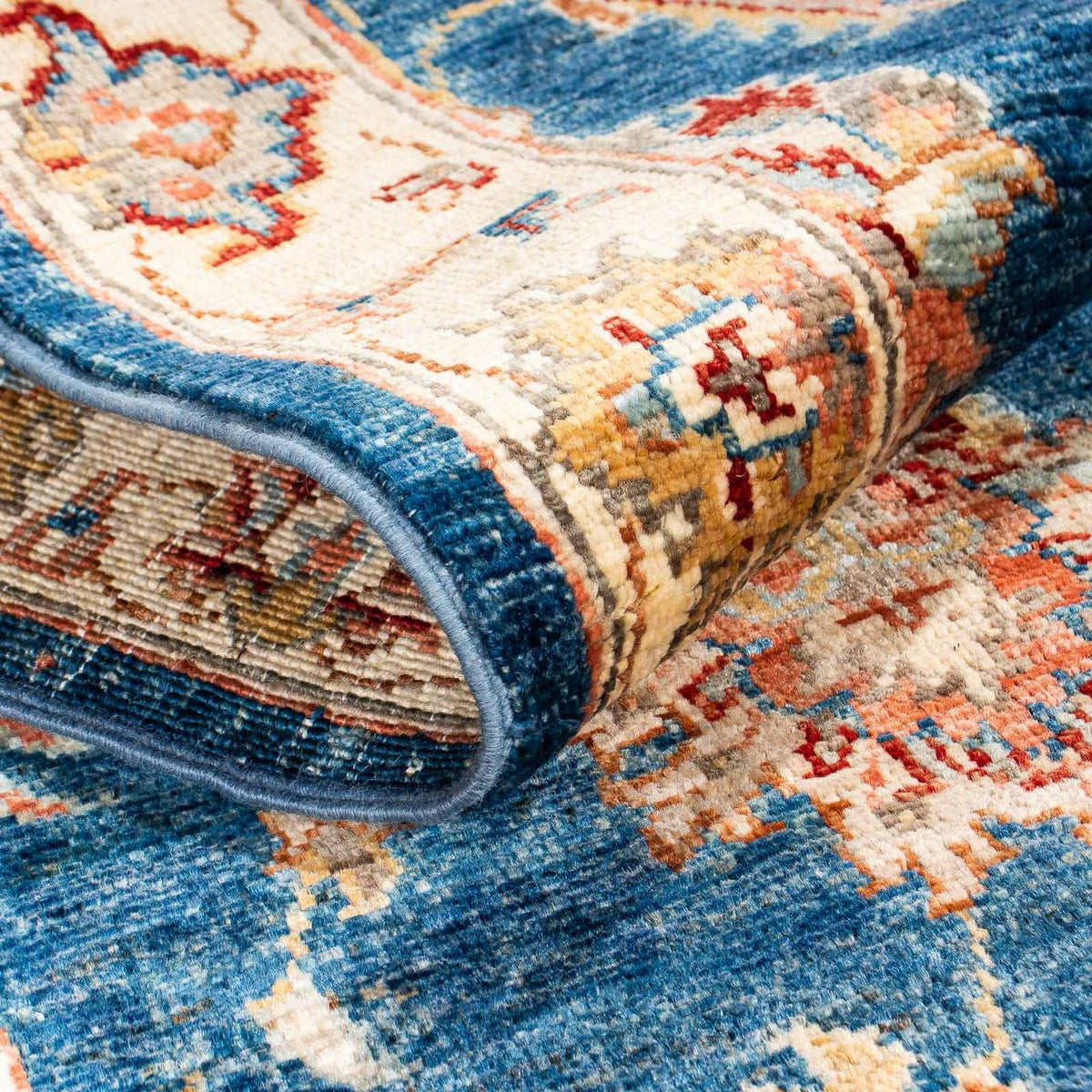 Loper Ziegler tapijt - 186 x 59 cm - donkerblauw