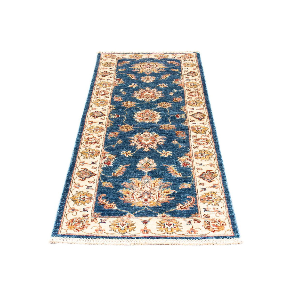 Loper Ziegler tapijt - 186 x 59 cm - donkerblauw