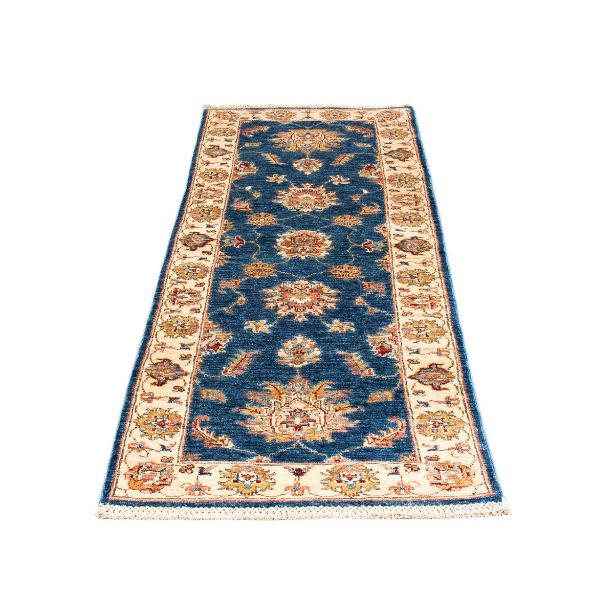 Loper Ziegler tapijt - 186 x 63 cm - donkerblauw