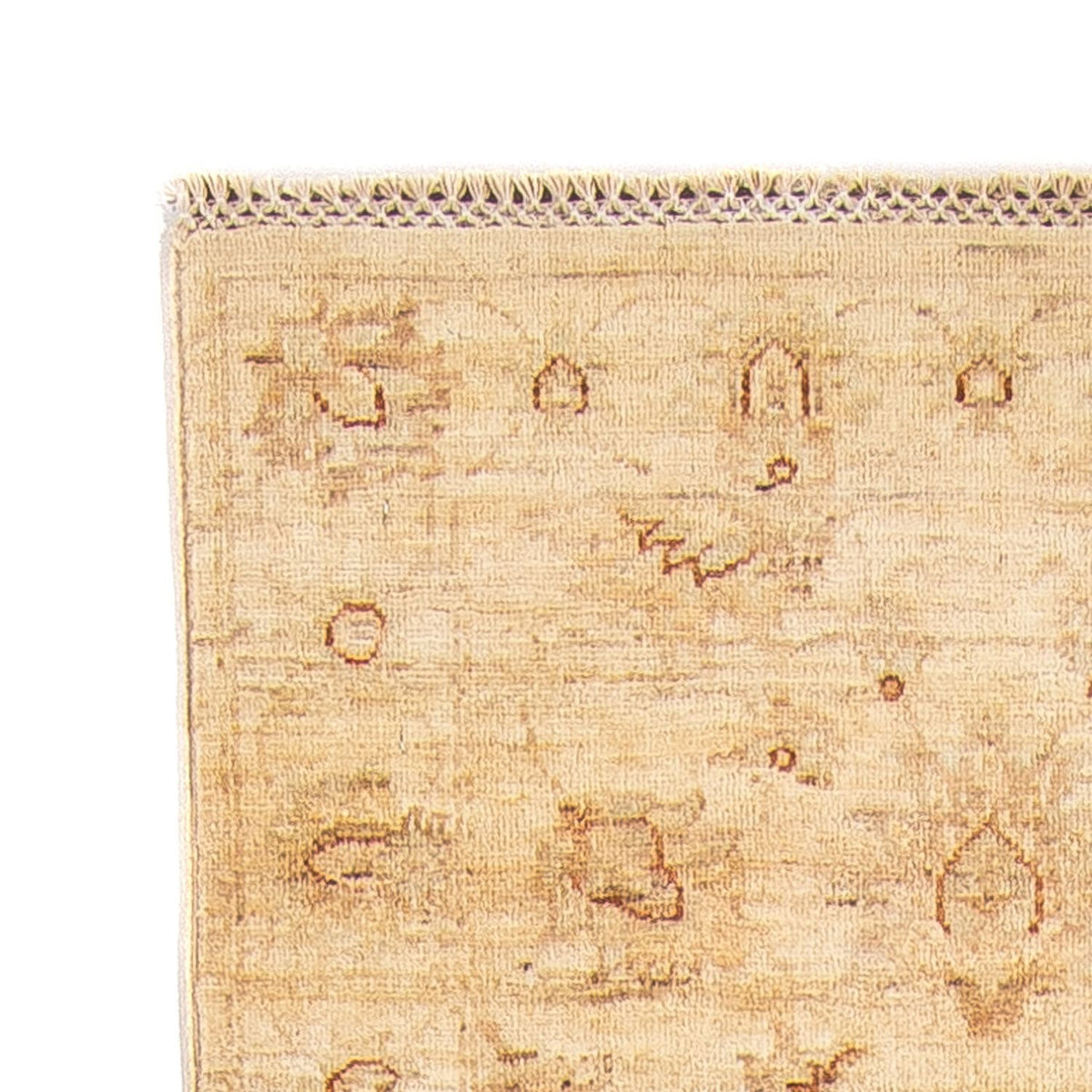 Loper Ziegler tapijt - 244 x 76 cm - licht beige