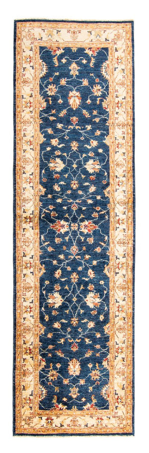 Loper Ziegler tapijt - 273 x 85 cm - donkerblauw