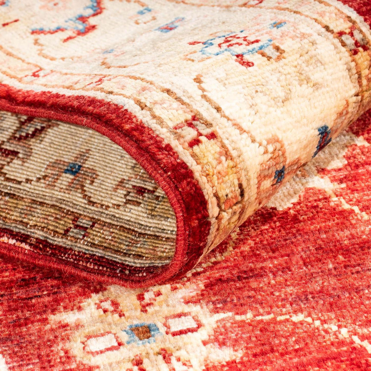 Loper Ziegler tapijt - 264 x 85 cm - donkerrood