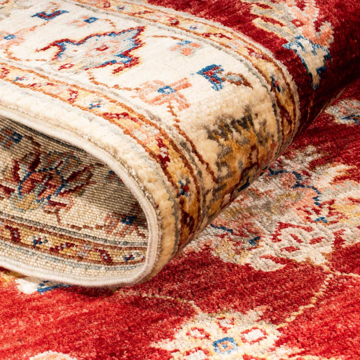 Loper Ziegler tapijt - 310 x 76 cm - donkerrood