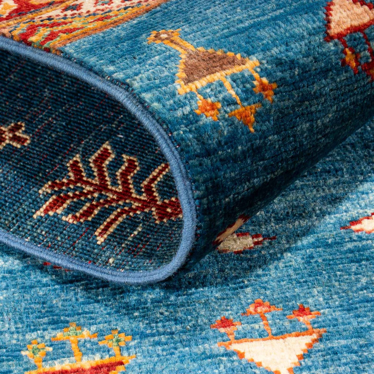 Loper Ziegler Tapijt - Shal - 210 x 76 cm - donkerblauw