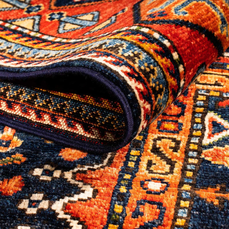 Afghaans tapijt - 244 x 170 cm - donkerblauw