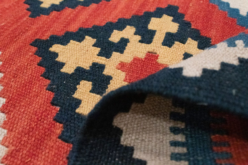 Kelim tapijt - Oosters - 188 x 123 cm - oranje