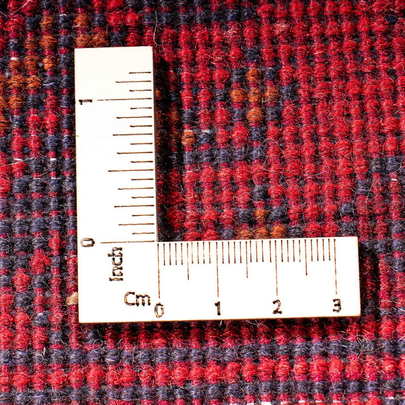 Loper Afghaans tapijt - Kunduz - 299 x 82 cm - donkerrood