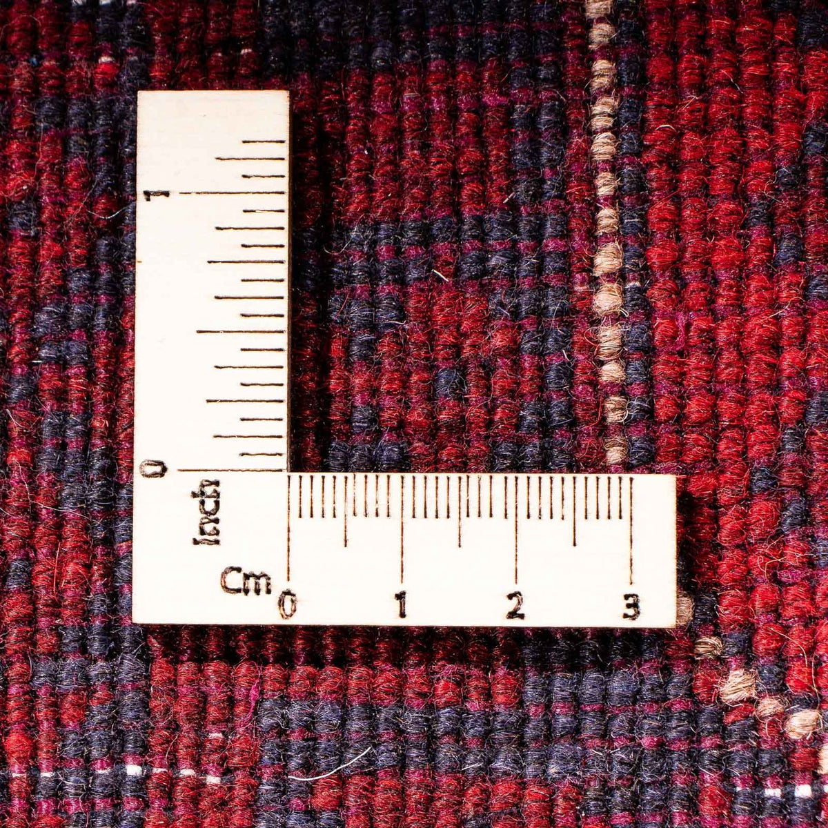 Loper Afghaans tapijt - Kunduz - 298 x 82 cm - donkerrood