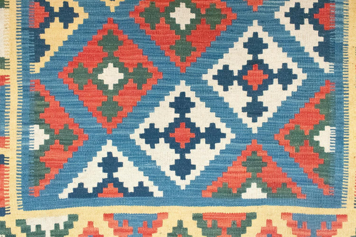 Kelim tapijt - Oosters - 168 x 128 cm - blauw