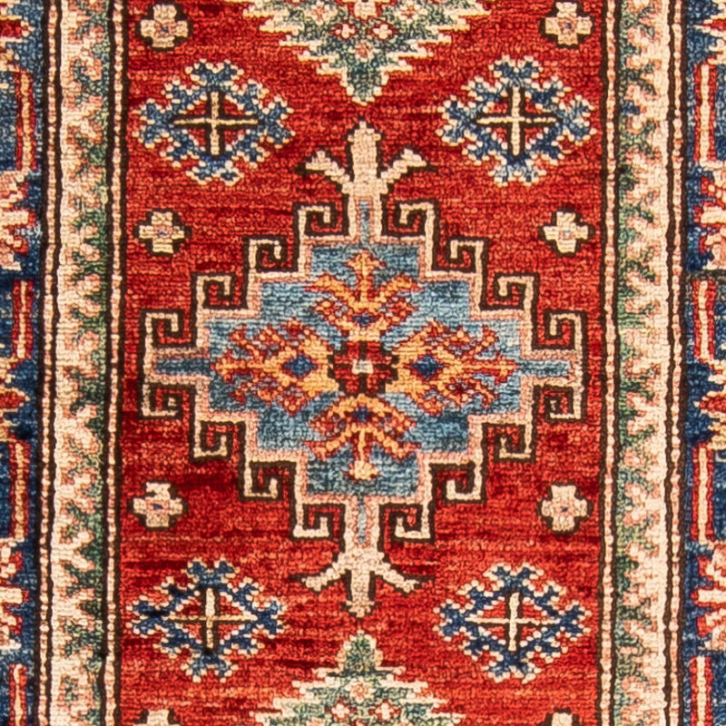 Loper Ziegler Tapijt - Kazak - 173 x 56 cm - donkerrood