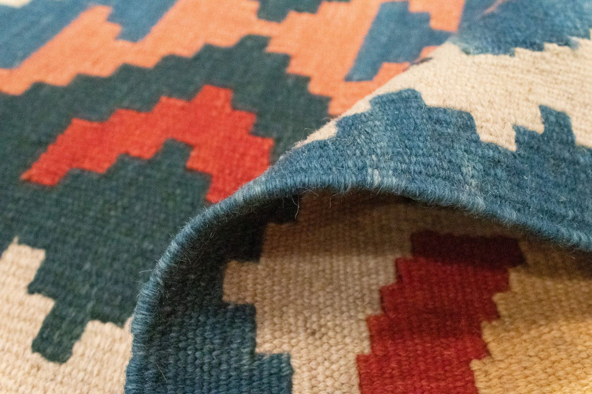 Kelim tapijt - Oosters - 177 x 130 cm - blauw