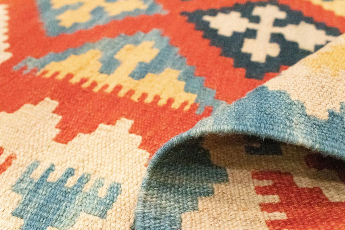 Kelim tapijt - Oosters - 184 x 118 cm - oranje