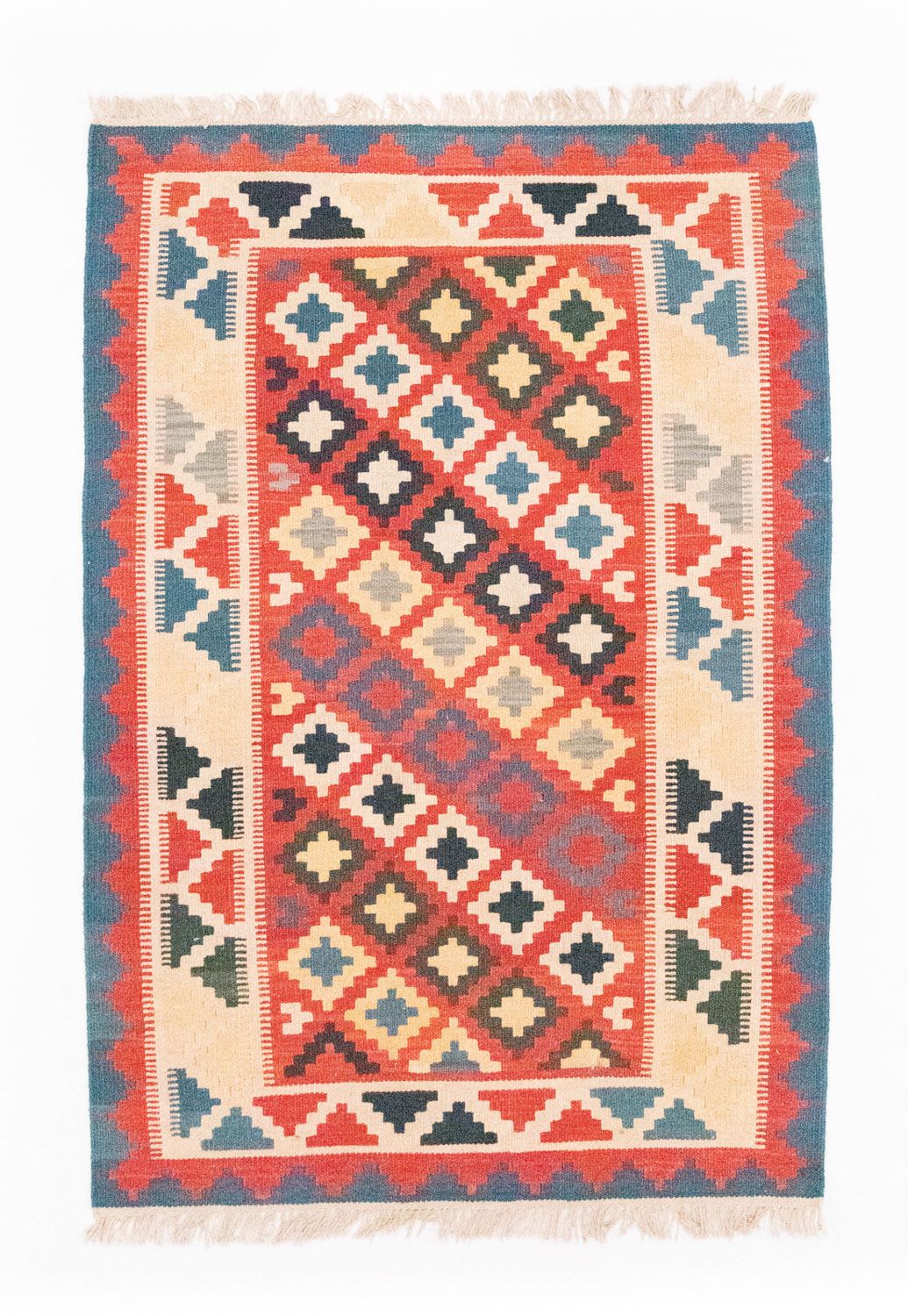 Kelim tapijt - Oosters - 150 x 100 cm - rood