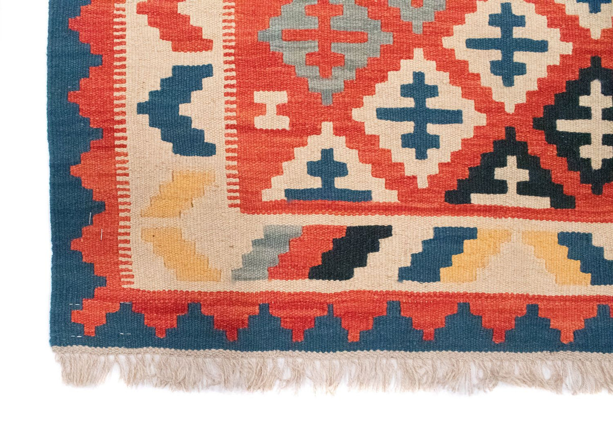 Kelim tapijt - Oosters - 152 x 99 cm - oranje