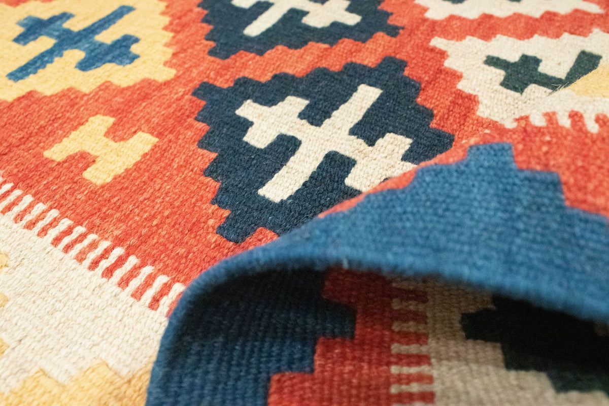 Kelim tapijt - Oosters - 152 x 99 cm - oranje