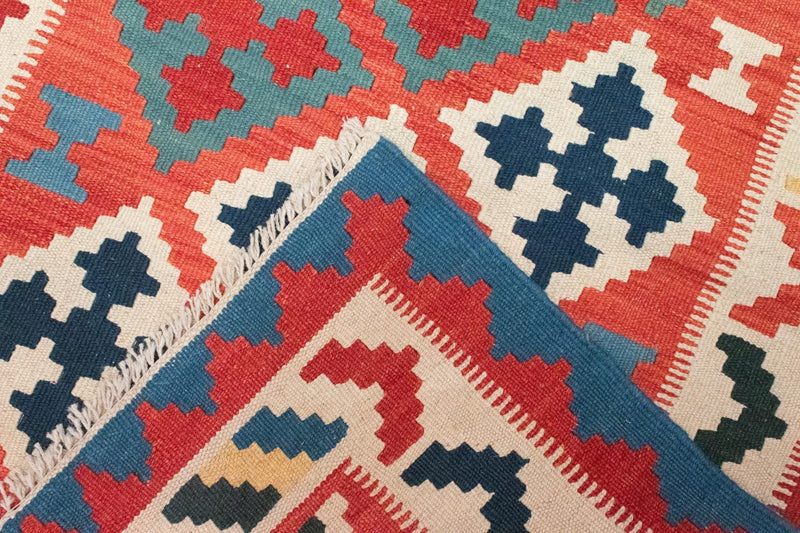 Kelim tapijt - Oosters - 147 x 101 cm - oranje