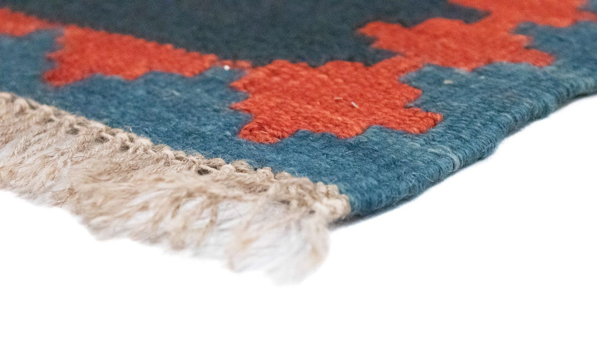 Kelim tapijt - Oosters - 144 x 110 cm - blauw