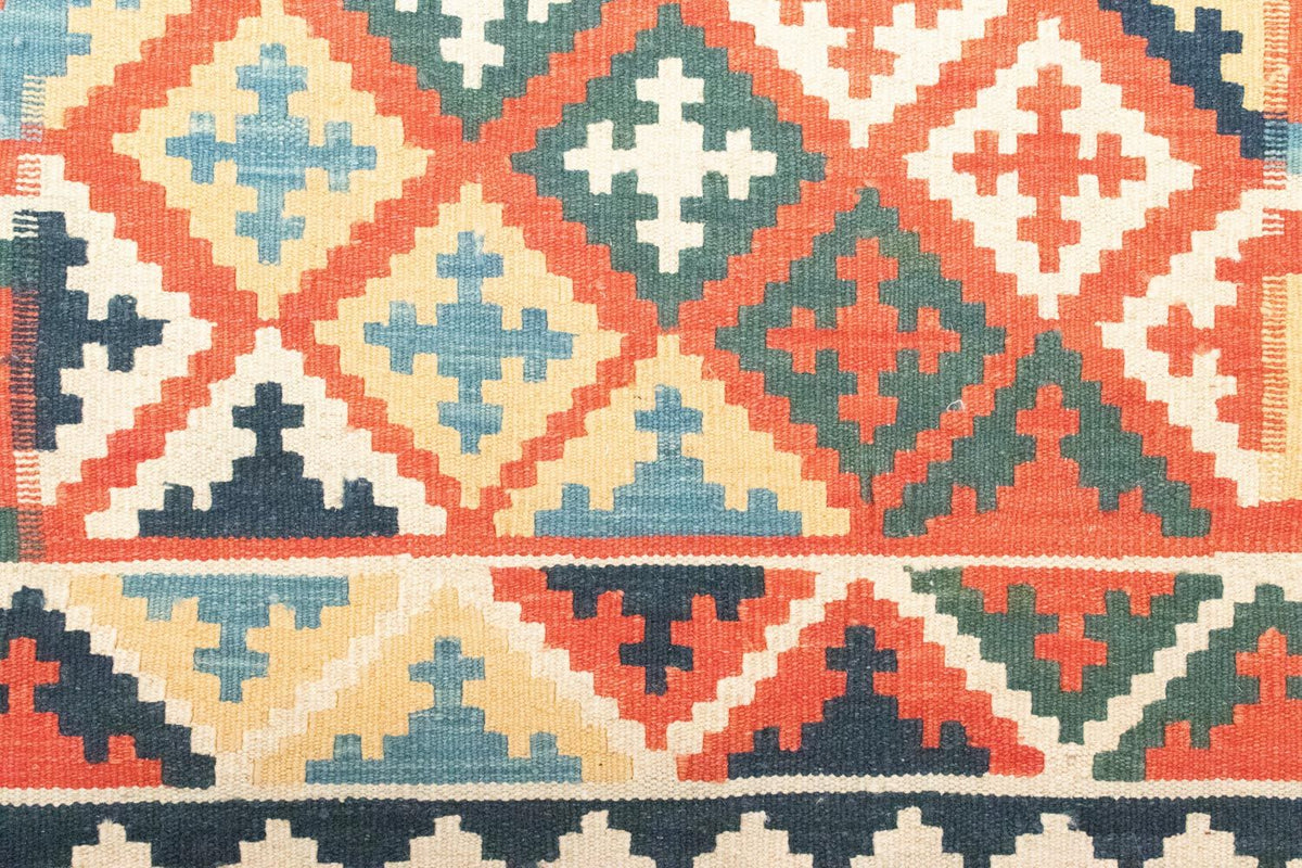 Kelim tapijt - Oosters - 144 x 110 cm - oranje