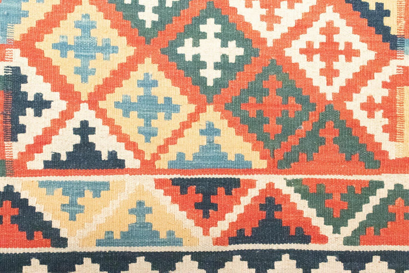 Kelim tapijt - Oosters - 144 x 110 cm - oranje