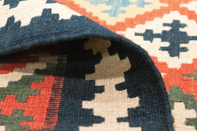 Kelim tapijt - Oosters - 144 x 110 cm - oranje