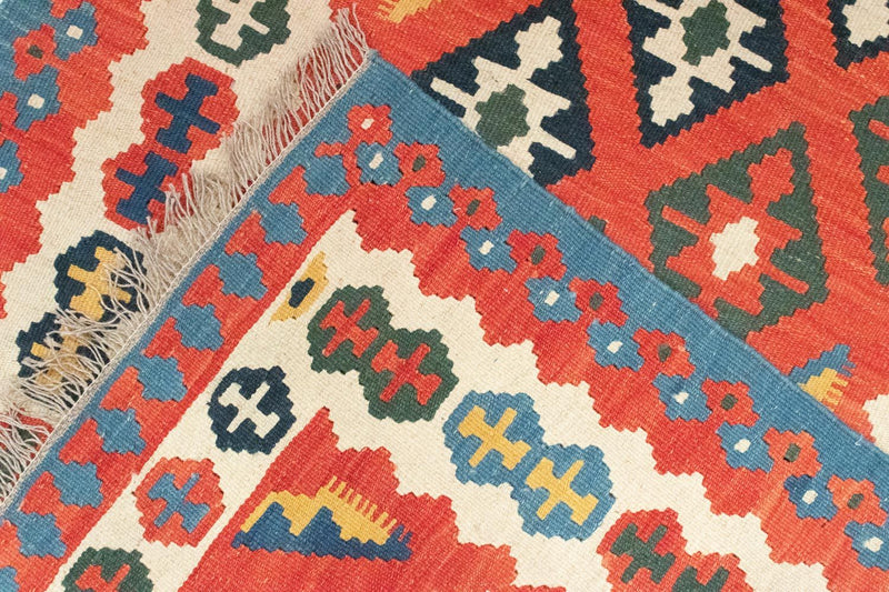 Kelim tapijt - Oosters - 152 x 100 cm - oranje