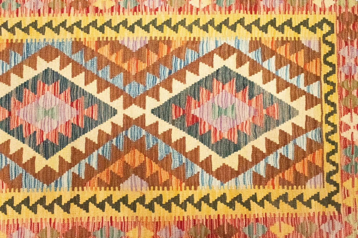 Loper Kelim tapijt - Oosters - 200 x 99 cm - veelkleurig