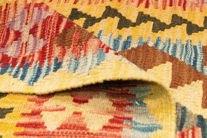 Loper Kelim tapijt - Oosters - 200 x 99 cm - veelkleurig