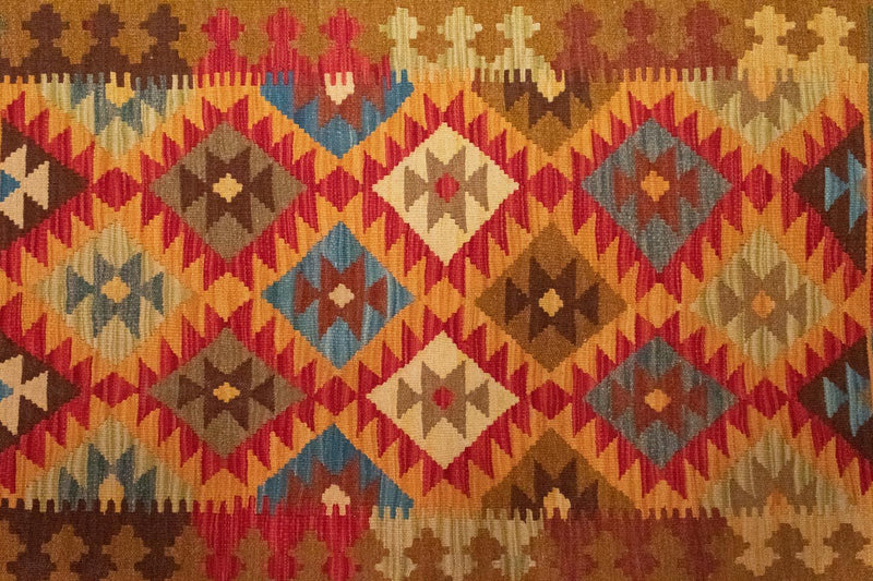 Kelim tapijt - Oosters - 155 x 99 cm - bruin