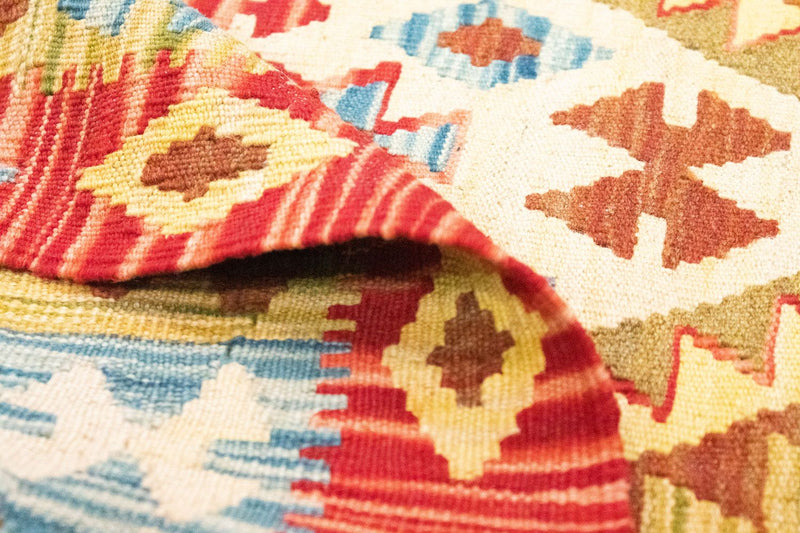 Kelim tapijt - Oosters - 141 x 97 cm - oranje