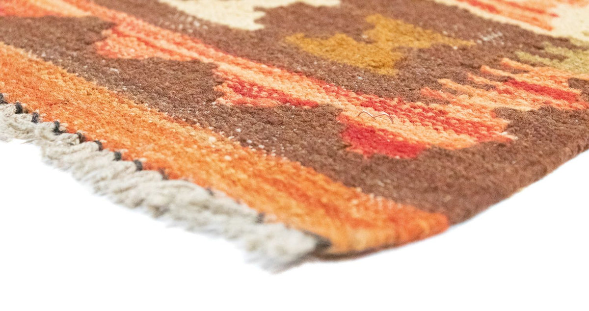 Kelim tapijt - Oosters - 146 x 100 cm - oranje