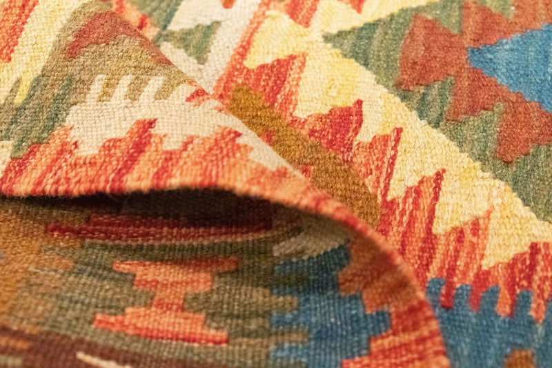 Kelim tapijt - Oosters - 146 x 100 cm - oranje