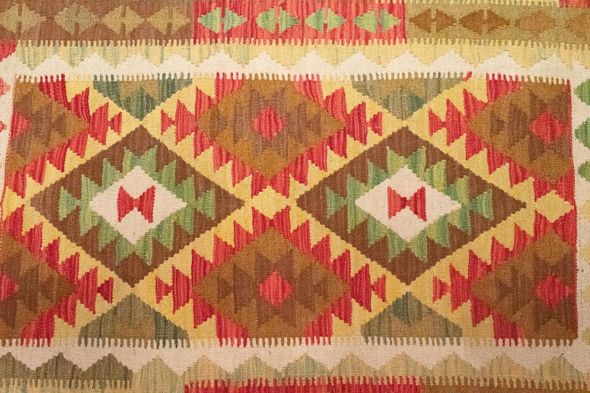 Kelim tapijt - Oosters - 148 x 98 cm - oranje