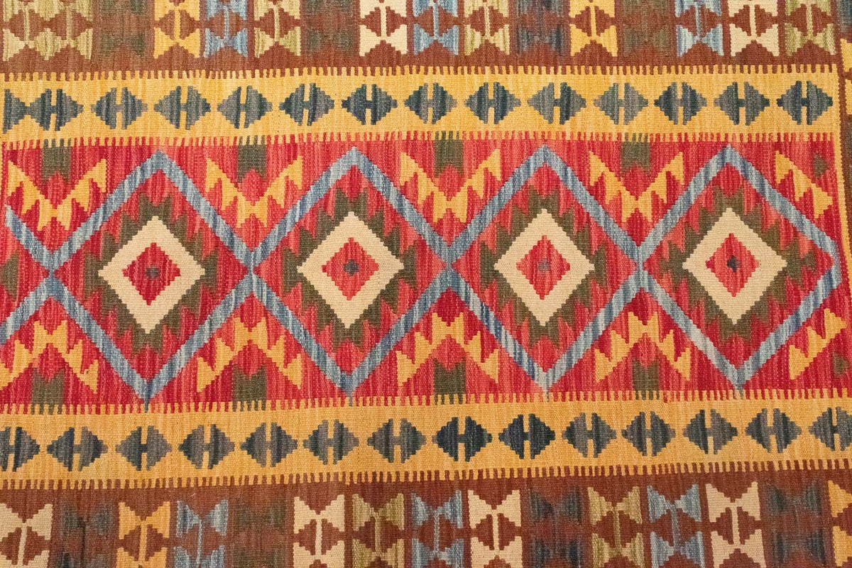 Kelim tapijt - Oosters - 154 x 107 cm - groen