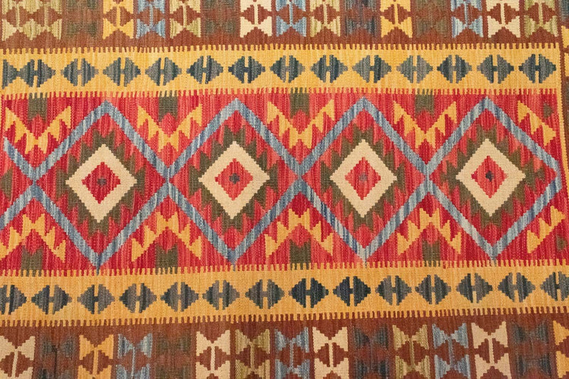 Kelim tapijt - Oosters - 154 x 107 cm - groen