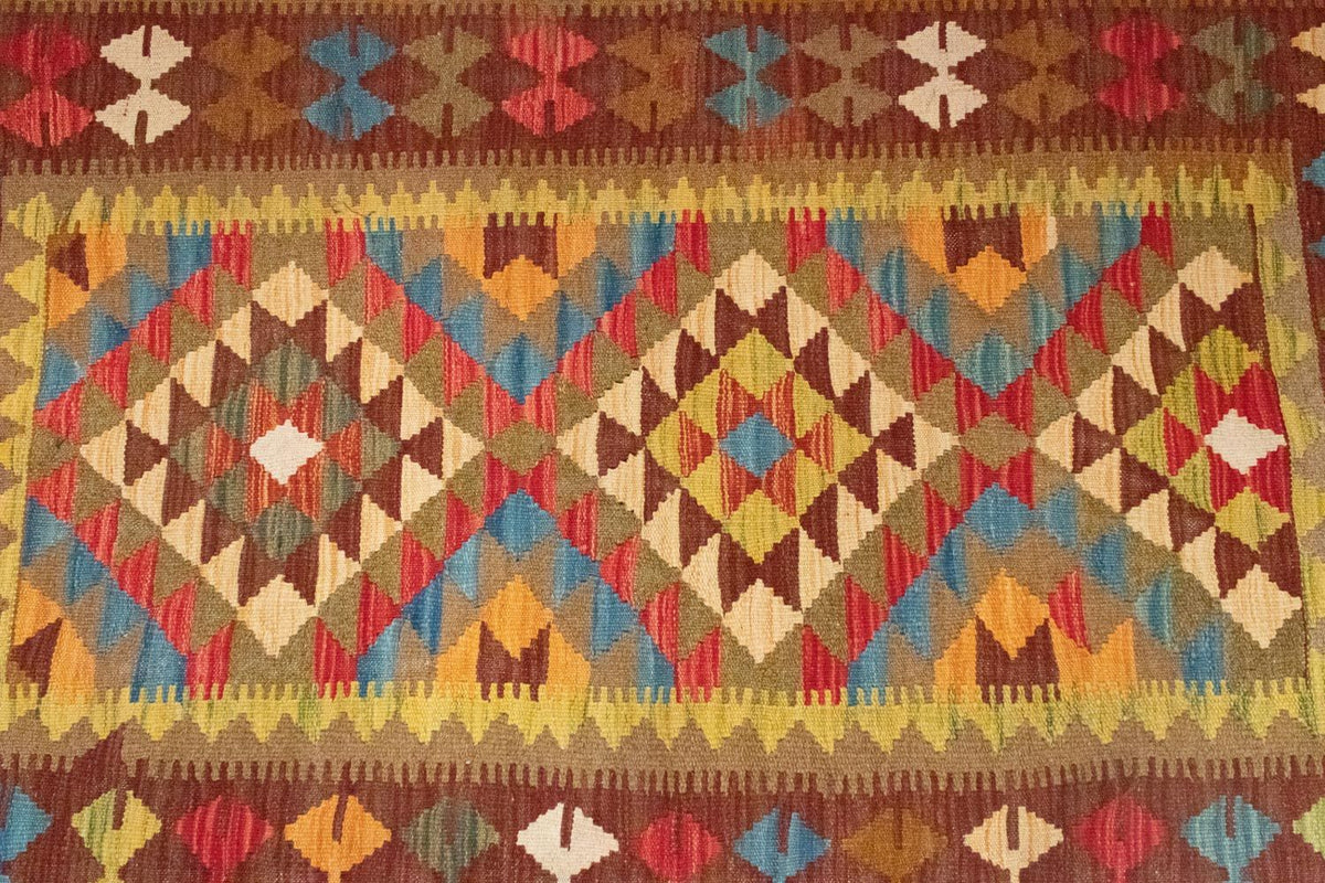 Kelim tapijt - Oosters - 159 x 99 cm - bruin