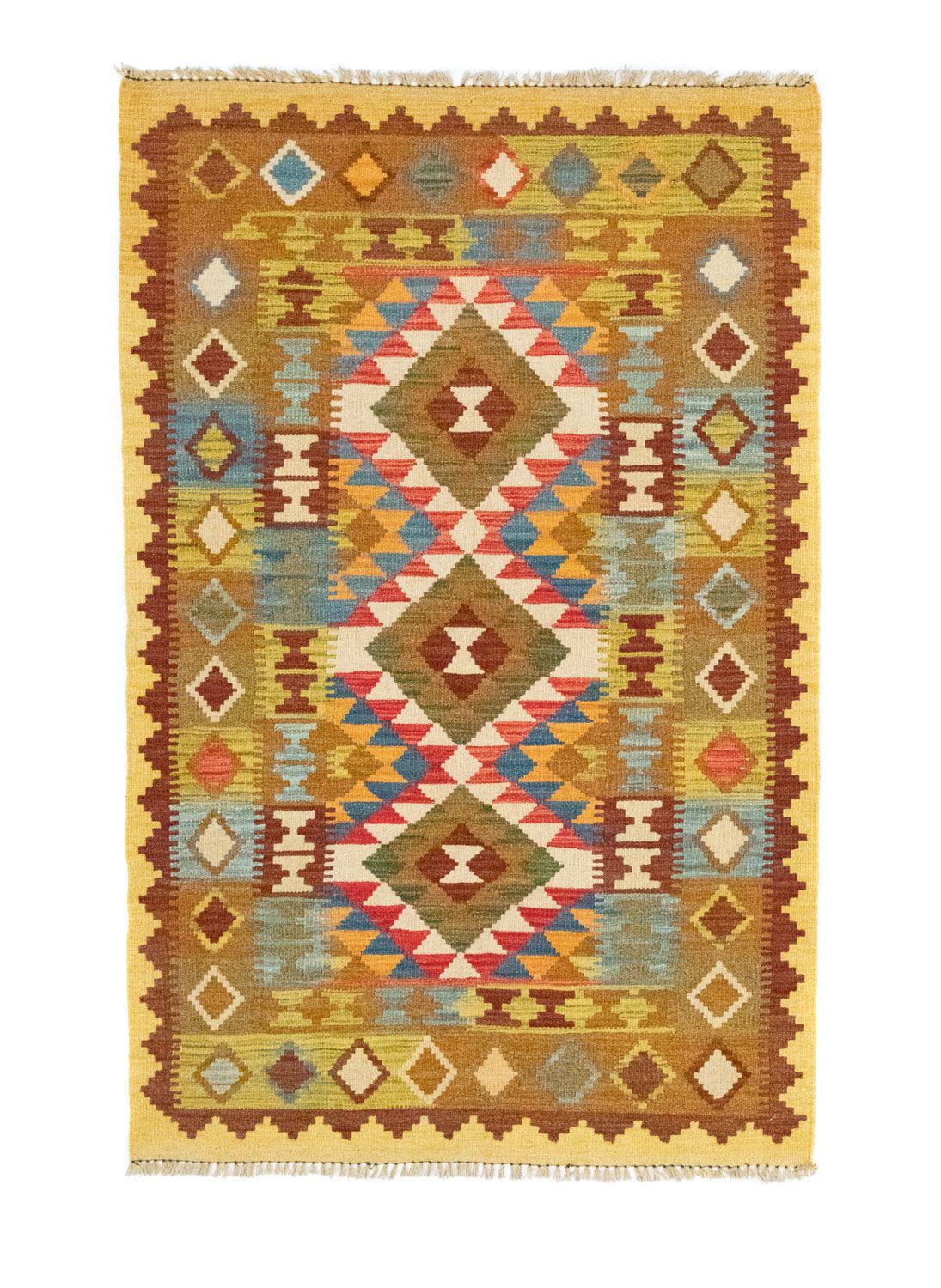Kelim tapijt - Oosters - 159 x 101 cm - beige