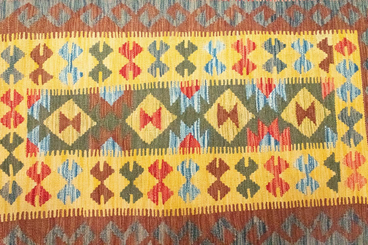 Kelim tapijt - Oosters - 149 x 98 cm - geel