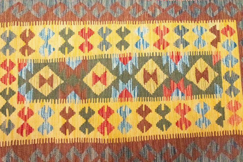 Kelim tapijt - Oosters - 149 x 98 cm - geel