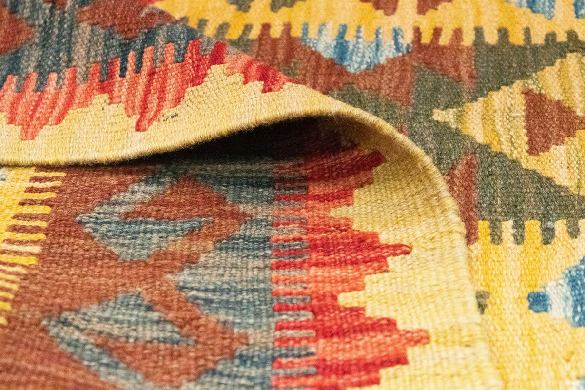 Kelim tapijt - Oosters - 149 x 98 cm - geel