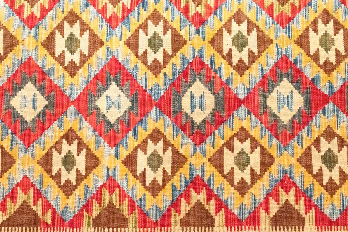 Kelim tapijt - Oosters - 141 x 102 cm - oranje