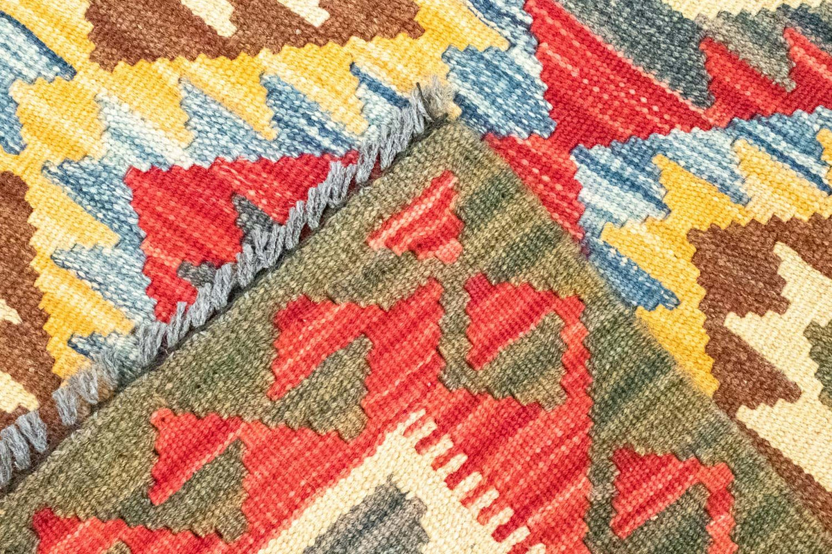 Kelim tapijt - Oosters - 141 x 102 cm - oranje