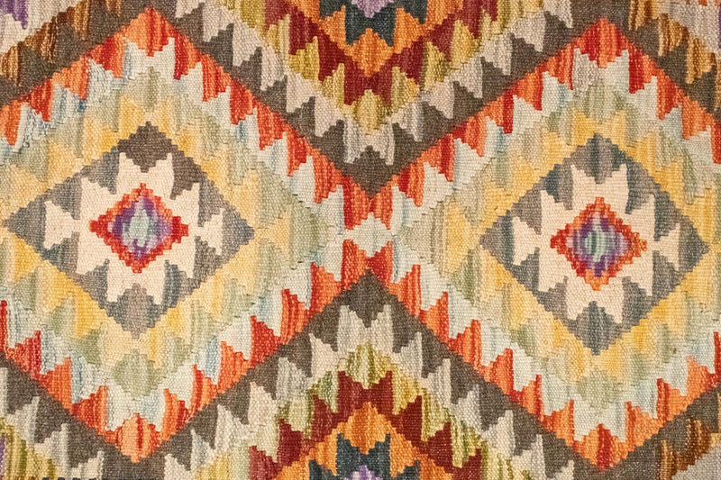 Kelim tapijt - Oosters - 147 x 97 cm - oranje