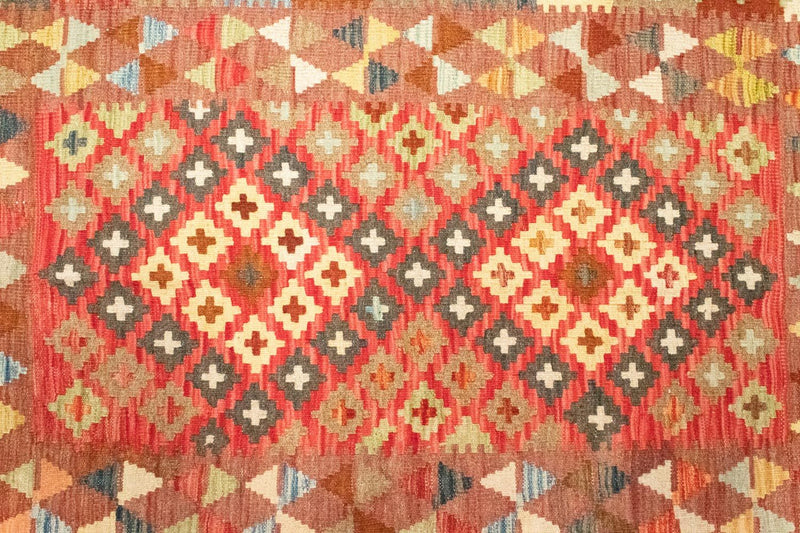 Kelim tapijt - Oosters - 145 x 101 cm - oranje