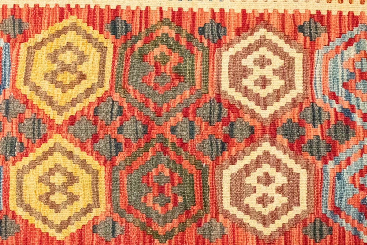 Loper Kelim tapijt - Oosters - 197 x 100 cm - oranje