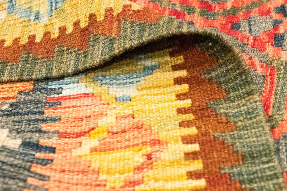 Loper Kelim tapijt - Oosters - 197 x 100 cm - oranje