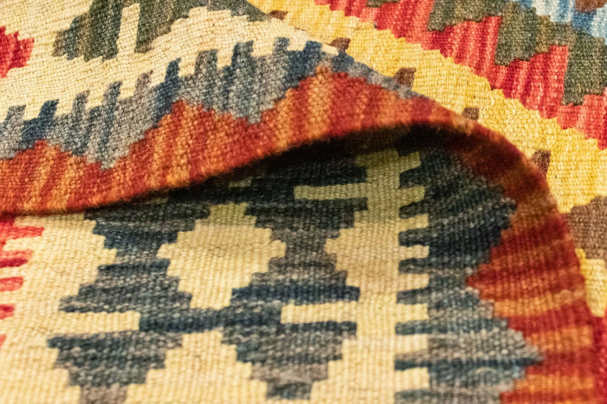 Loper Kelim tapijt - Oosters - 209 x 95 cm - beige