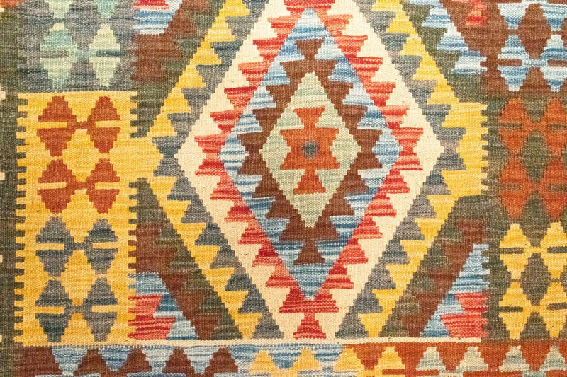 Loper Kelim tapijt - Oosters - 204 x 103 cm - veelkleurig