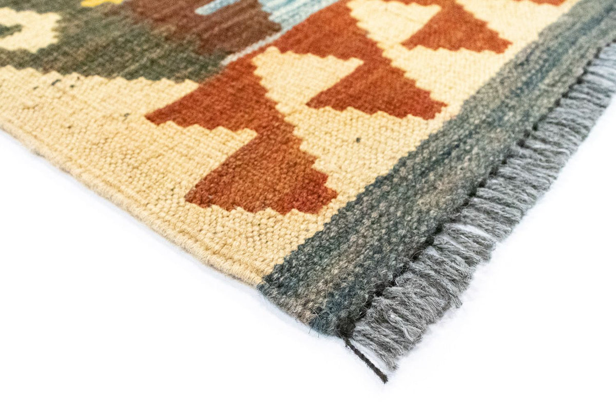 Loper Kelim tapijt - Oosters - 204 x 103 cm - veelkleurig