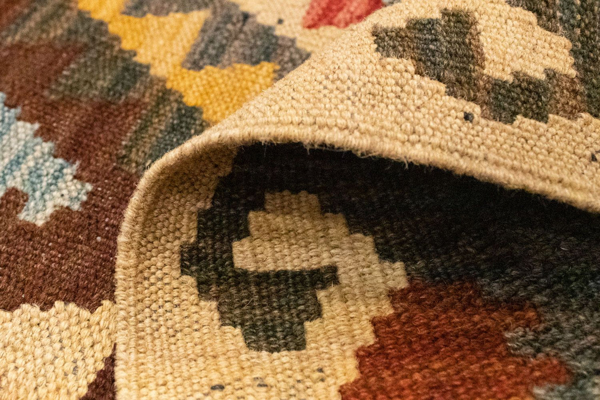 Loper Kelim tapijt - Oosters - 204 x 103 cm - veelkleurig